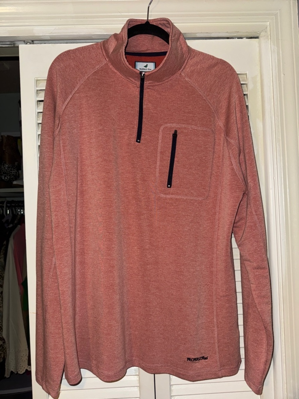 Proquip Men's Heathered Rose Quarter-Zip Pullover